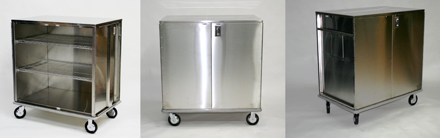 Closed Case Cart Stainless Steel for Hospital