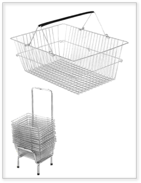 Stackable and robust hand basket
