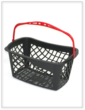 Plastic hand basket